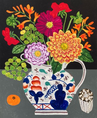 VANESSA BOWMAN - dahlias, spotted shell and welsh